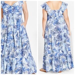 City Chic Maxi Dress - Size S/16